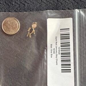 14kt Gold and Garnet Boy Charm for January Birthday